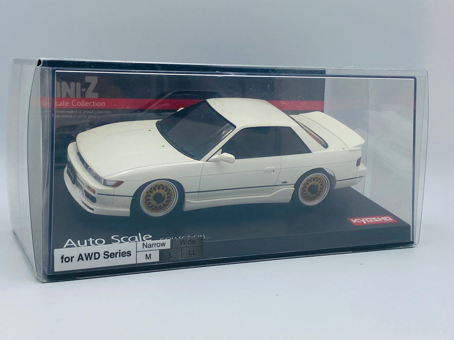 Kyosho Mini-z Body ASC NISSAN SILVIA K's(S13) With Aero Kit Pearl White MZP455PW