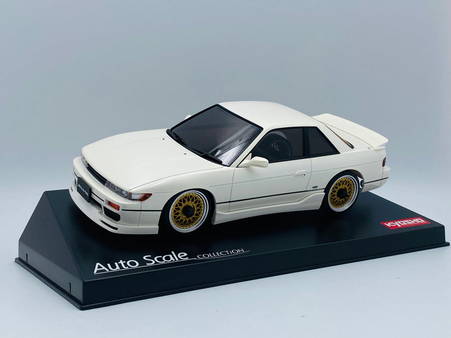 Kyosho Mini-z Body ASC NISSAN SILVIA K's(S13) With Aero Kit Pearl White MZP455PW