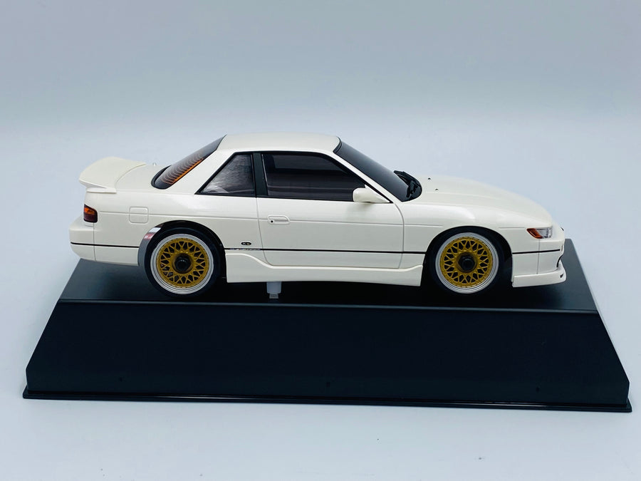 Kyosho Mini-z Body ASC NISSAN SILVIA K's(S13) With Aero Kit Pearl White MZP455PW