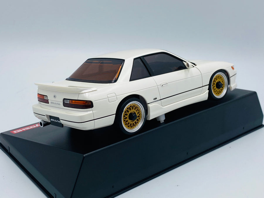 Kyosho Mini-z Body ASC NISSAN SILVIA K's(S13) With Aero Kit Pearl White MZP455PW