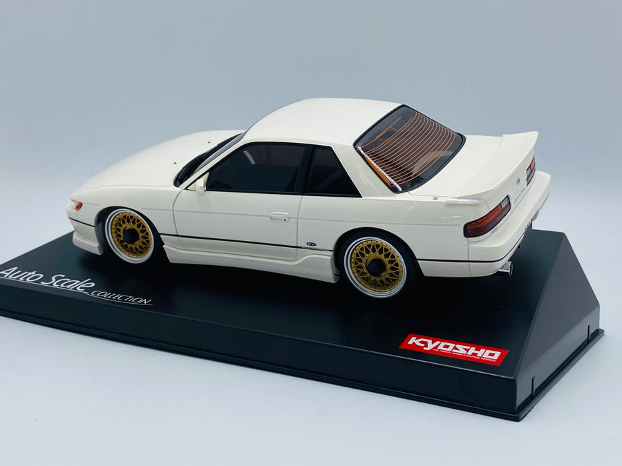 Kyosho Mini-z Body ASC NISSAN SILVIA K's(S13) With Aero Kit Pearl White MZP455PW