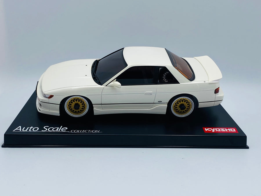 Kyosho Mini-z Body ASC NISSAN SILVIA K's(S13) With Aero Kit Pearl White MZP455PW