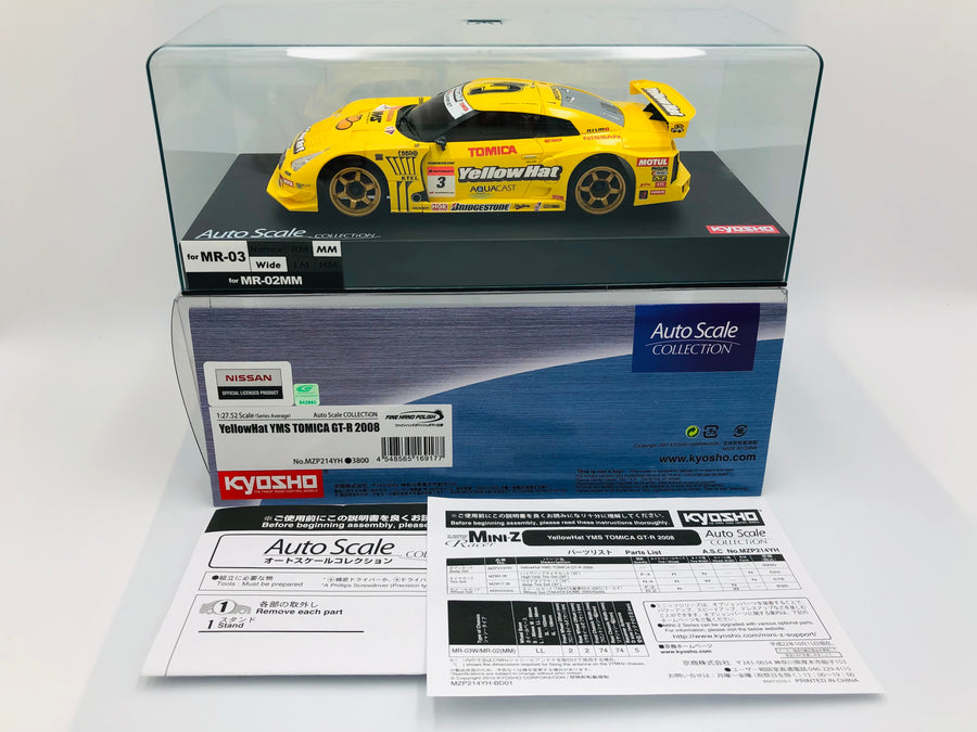 Kyosho Mini-z Body ASC YellowHat YMS TOMICA GT-R 2008 MZP214YH