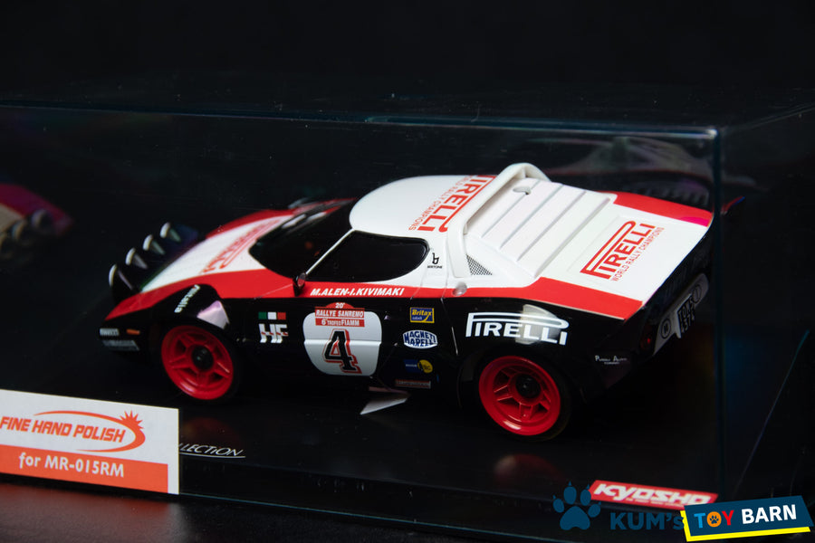 Kyosho Mini-z Body ASC LANCIA STRATOS Sanremo 1978 No.4 MZP16SR