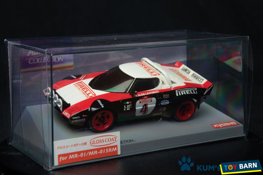 Kyosho Mini-z Body ASC LANCIA STRATOS ’78 Sanremo No.4 MZG16SR