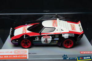 Kyosho Mini-z Body ASC LANCIA STRATOS ’78 Sanremo No.4 MZG16SR