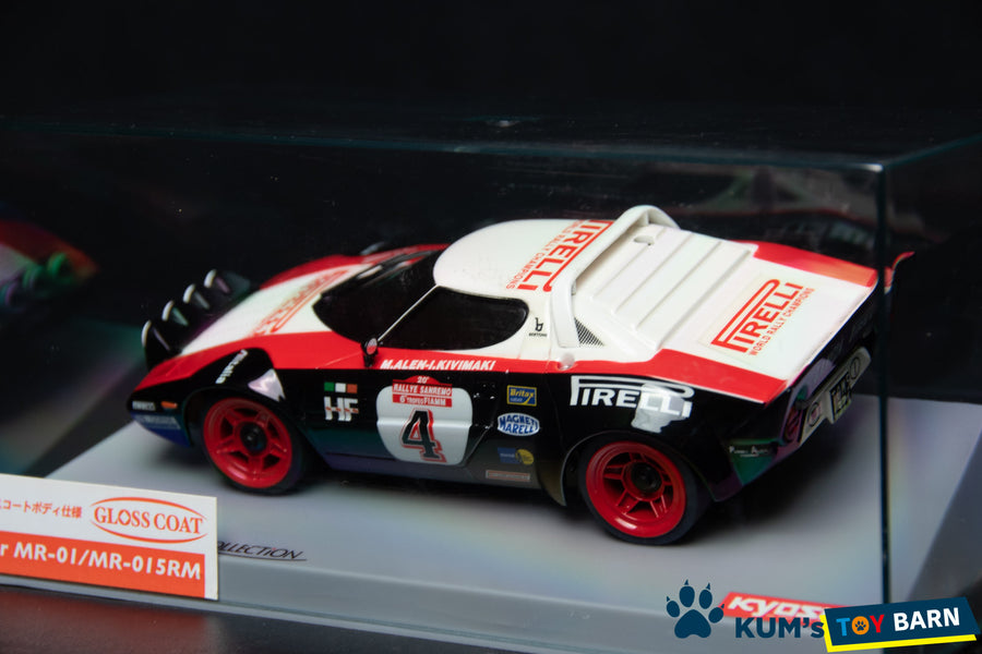 Kyosho Mini-z Body ASC LANCIA STRATOS ’78 Sanremo No.4 MZG16SR