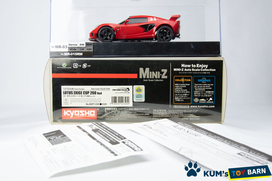 Kyosho Mini-z Body ASC LOTUS EXIGE CUP 260 Red MZP135R