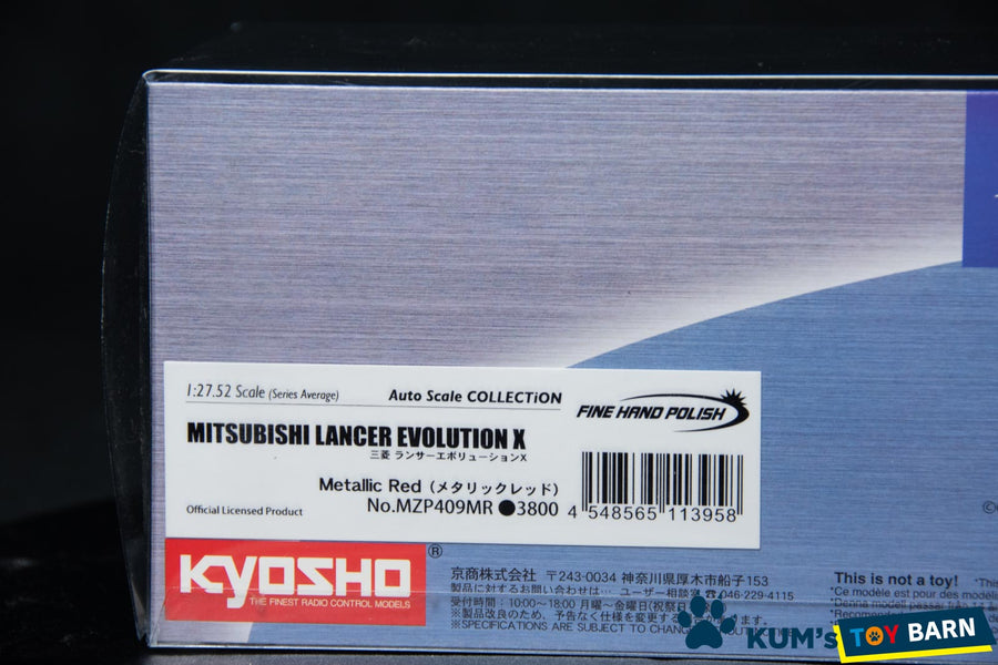 Kyosho Mini-z Body ASC MITSUBISHI LANCER EVOLUTION X MZP409MR
