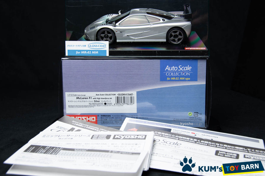 Kyosho Mini-z Body ASC McLaren F1 with High downforce kit MZG203S/MZX203S