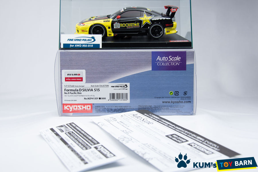 Kyosho Mini-z Body ASC NISSAN Formula D SILVIA S15 No.9 Pacific Rim MZP413DY