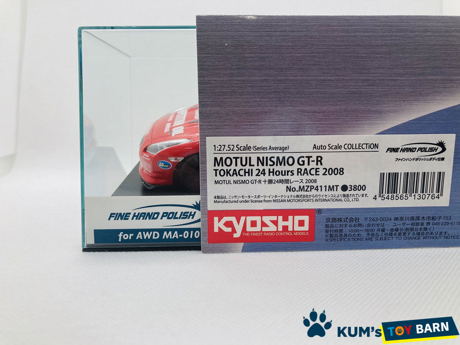 Kyosho Mini-z Body ASC NISSAN MOTUL NISMO GT-R TOKACHI 24 Hours 2008 MZP411MT