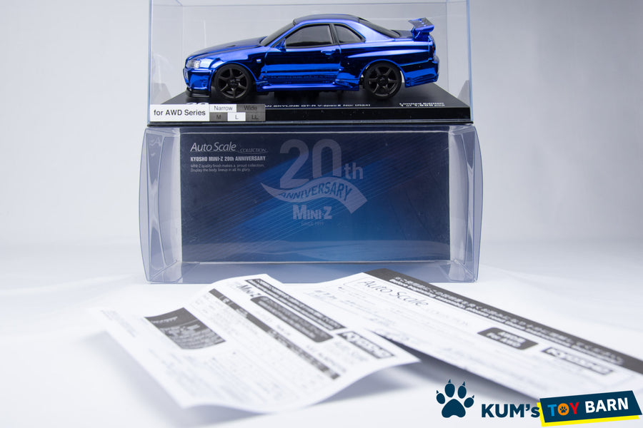 Kyosho Mini-z Body ASC NISSAN SKYLINE GT-R V-spec2 Nur MZP427CBL