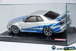 Kyosho Mini-z Body ASC NISSAN SKYLINE GT-R V-spec2 R34 MZG34WS