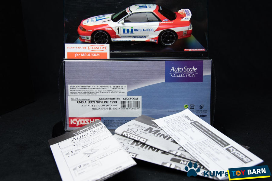 Kyosho Mini-z Body ASC NISSAN UNISA JECS SKYLINE 1993 MZX105UJ