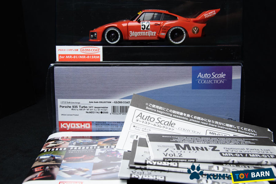 Kyosho Mini-z Body ASC Porsche 935 Turbo 1977  Jaegermeister  MZG114J/MZX114J