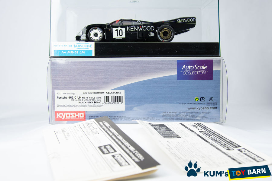 Kyosho Mini-z Body ASC Porsche 962 C LH No.10 86 Le Mans MZX322KR