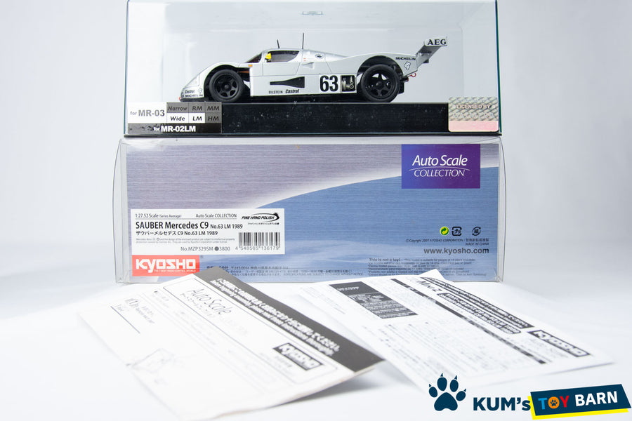 Kyosho Mini-z Body ASC SAUBER Mercedes C9 No.63 LM1989