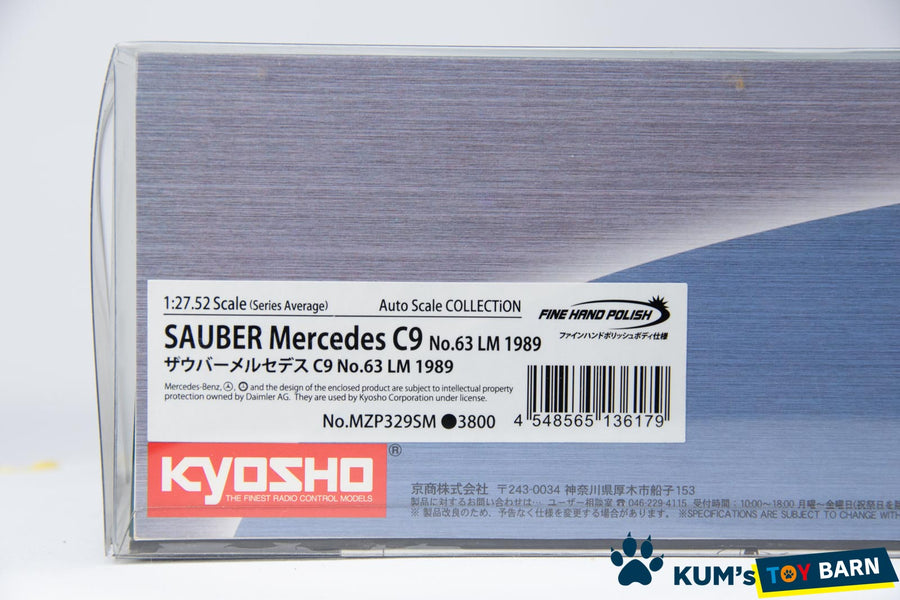 Kyosho Mini-z Body ASC SAUBER Mercedes C9 No.63 LM1989 MZP329SM