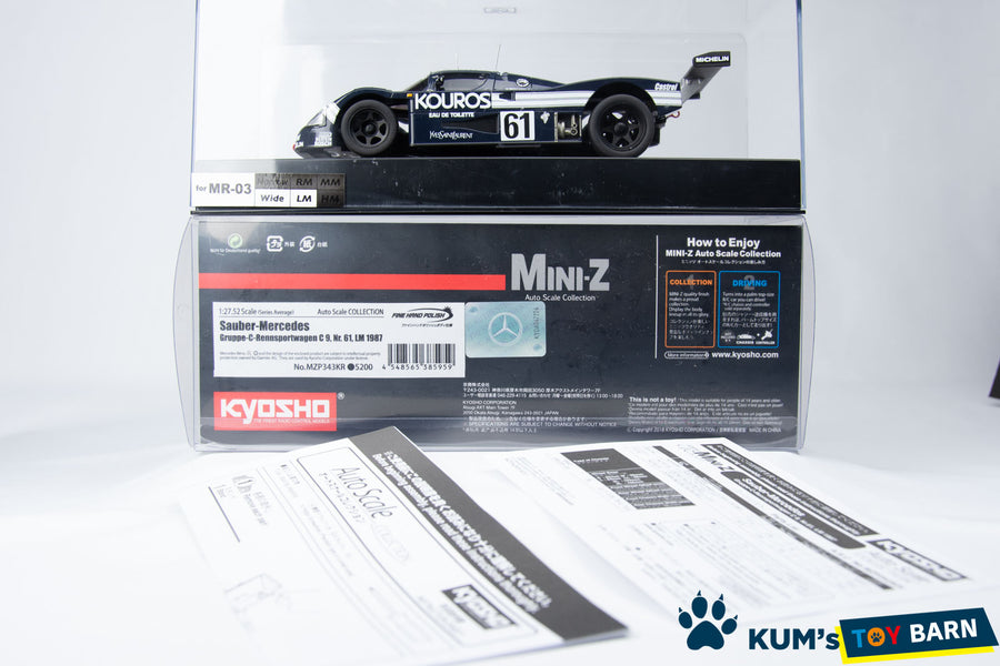 Kyosho Mini-z Body ASC Sauber-Mercedes C9,Nr.61,LM 1987 MZP343KR