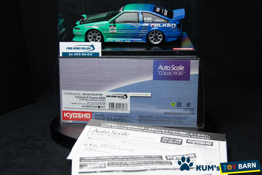 Kyosho Mini-z Body ASC TOYOTA Formula D AE86 No.86 Falken Motorsports MZP410FA