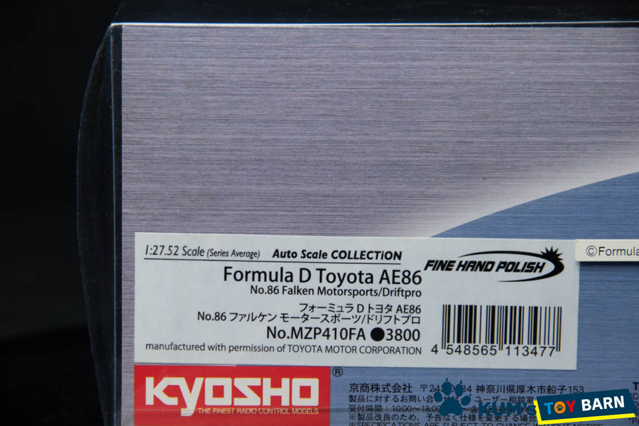 Kyosho Mini-z Body ASC TOYOTA Formula D AE86 No.86 Falken Motorsports MZP410FA