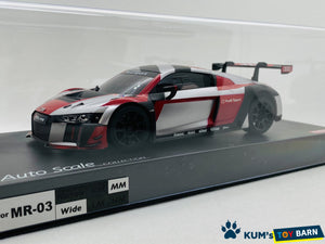 Kyosho Mini-z Body ASC AUDI R8 LMS 2016 "Gray/Red" MZP234RGB