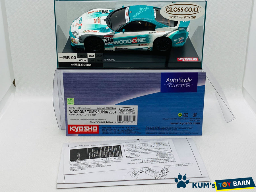 Kyosho Mini-z Body ASC WOODONE TOM’S SUPRA 2004 MZX303W4