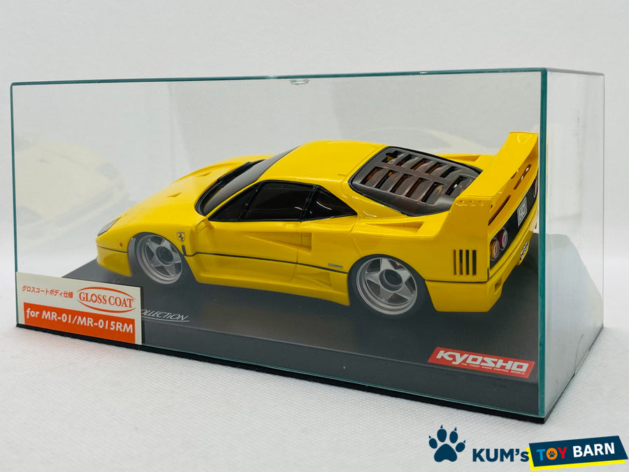 Kyosho Mini-z Body ASC Ferrari F40 Yellow MZG21Y