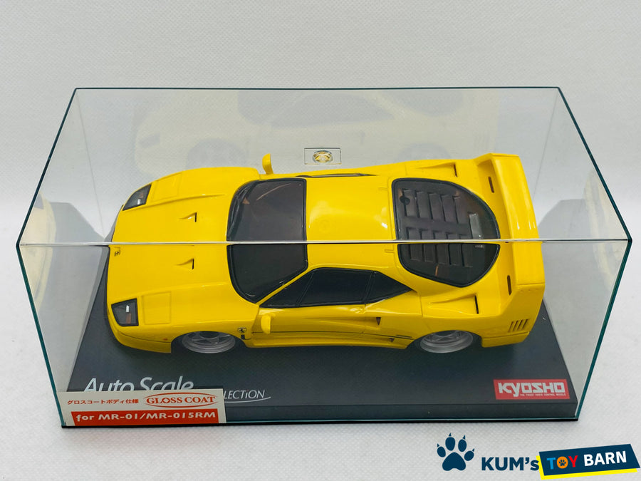 Kyosho Mini-z Body ASC Ferrari F40 Yellow MZG21Y