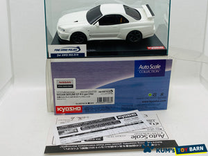 Kyosho Mini-z Body ASC NISSAN SKYLINE GT-R V-SpecⅡ Nur White MZP401W/MZPP401W