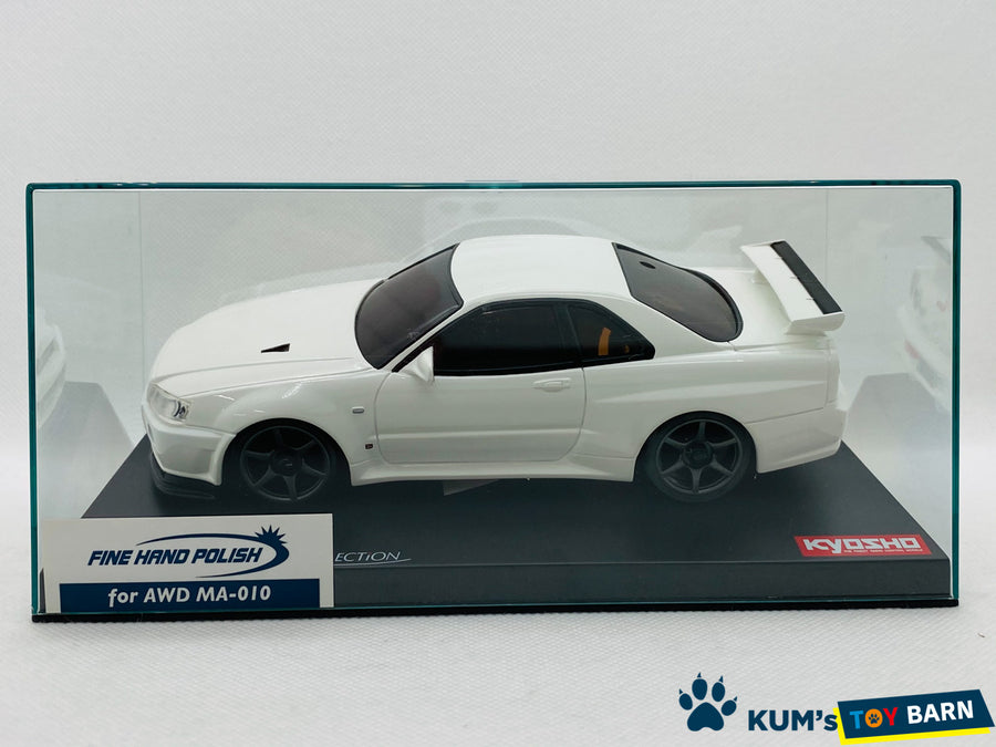 Kyosho Mini-z Body ASC NISSAN SKYLINE GT-R V-SpecⅡ Nur White MZP401W/MZPP401W