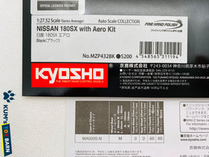 Kyosho Mini-z Body ASC Nissan 180SX with Aero Kit Black MZP432BK