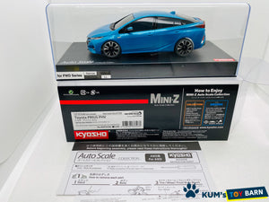 Kyosho Mini-z Body ASC Toyota PRIUS PHV Spirited Aqua Metallic MZP443BL