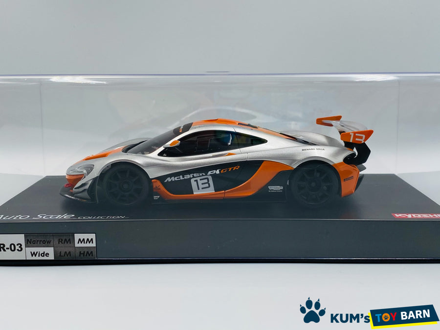 Kyosho Mini-z Body ASC McLaren P1 GTR Silver/Orange MZP235SO