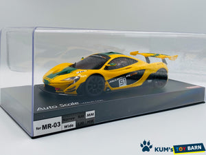 Kyosho Mini-z Body ASC McLaren P1 GTR Yellow/Green MZP235YG