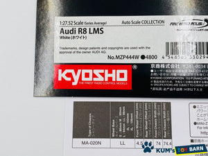 Kyosho Mini-z Body ASC Audi R8 LMS White MZP444W