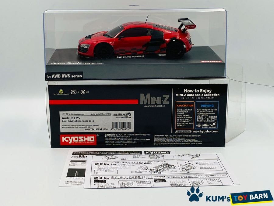 Kyosho Mini-z Body ASC Audi R8 LMS Audi Driving Experience 2010 MZP419SR