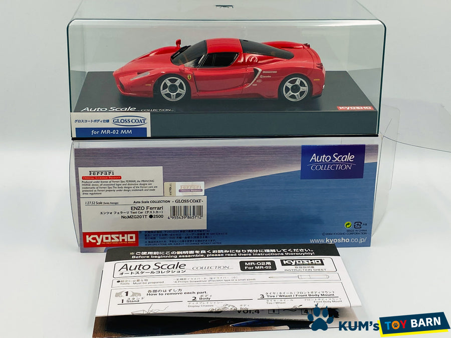 Kyosho Mini-z Body ASC ENZO Ferrari Test Car Red MZG201T