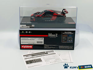 Kyosho Mini-z Body ASC AUDI R8 LMS 2016 "Black/Red" MZP234BKR