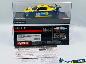 Kyosho Mini-z Body ASC AUDI R8 LMS Phoenix Racimg NBR 2010 #98 MZP419BT