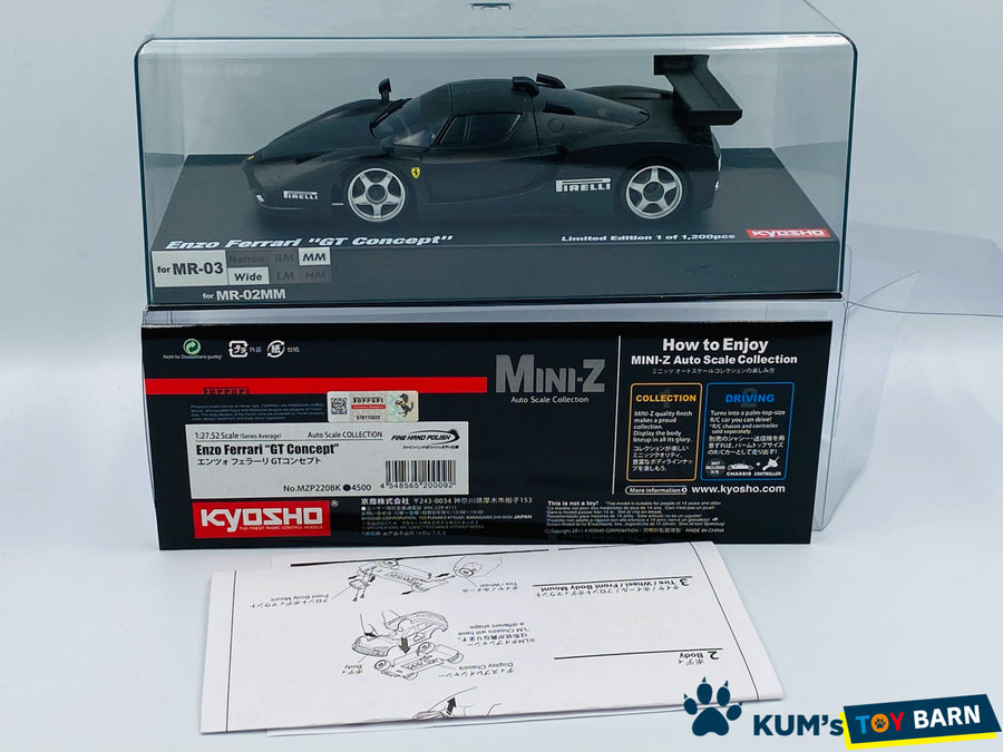 Kyosho Mini-z Body ASC Enzo Ferrari GT Concept Black MZP220BK