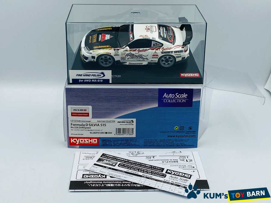 Kyosho Mini-z Body ASC NISSAN Formula D SILVIA S15 No.326 DriftSpeed MZP413MH