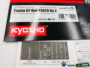 Kyosho Mini-z Body ASC Toyota GT-one TS020 No.2 MZP334L2