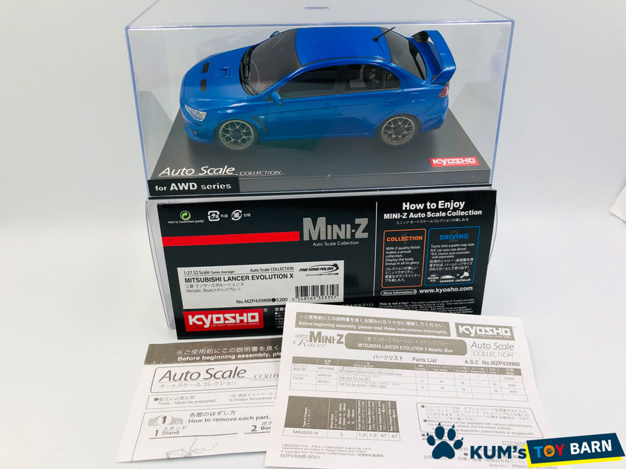 Kyosho Mini-z Body ASC MISTUBISHI LANCER EVOLUTIONⅩ MZP439MB