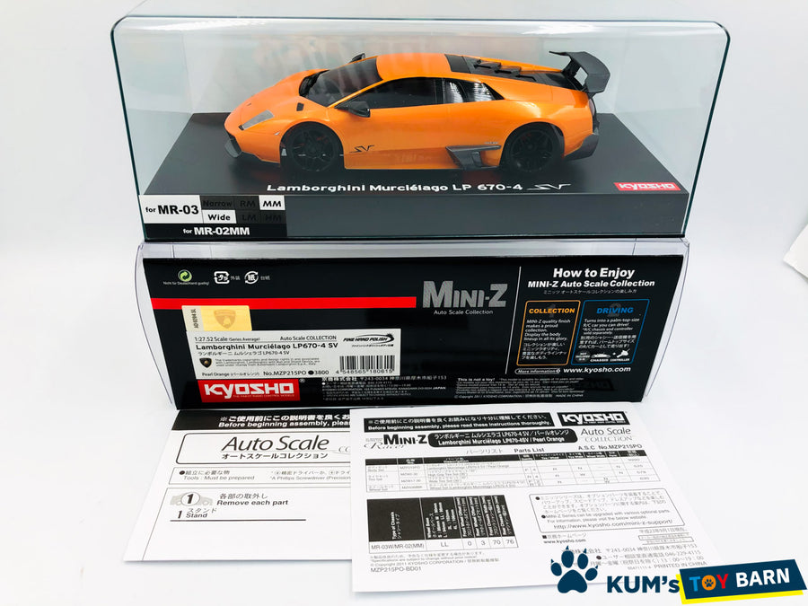 Kyosho Mini-z Body ASC Lamborghini Murciélago LP670-4 SV MZP215PO