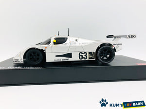 Kyosho Mini-z Body ASC Sauber-Mercedes Gruppe-C-Rennsportwagen C9,Nr.63,LM 1989 MZP343S