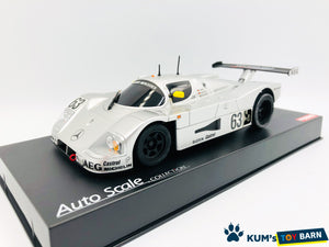 Kyosho Mini-z Body ASC Sauber-Mercedes Gruppe-C-Rennsportwagen C9,Nr.63,LM 1989 MZP343S