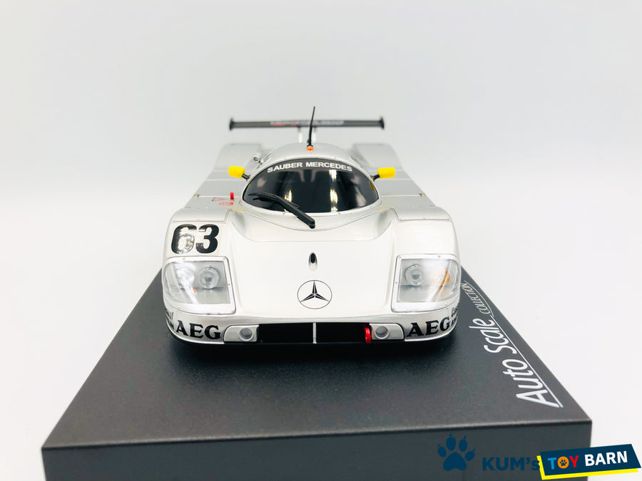 Kyosho Mini-z Body ASC Sauber-Mercedes Gruppe-C-Rennsportwagen C9,Nr.63,LM 1989 MZP343S