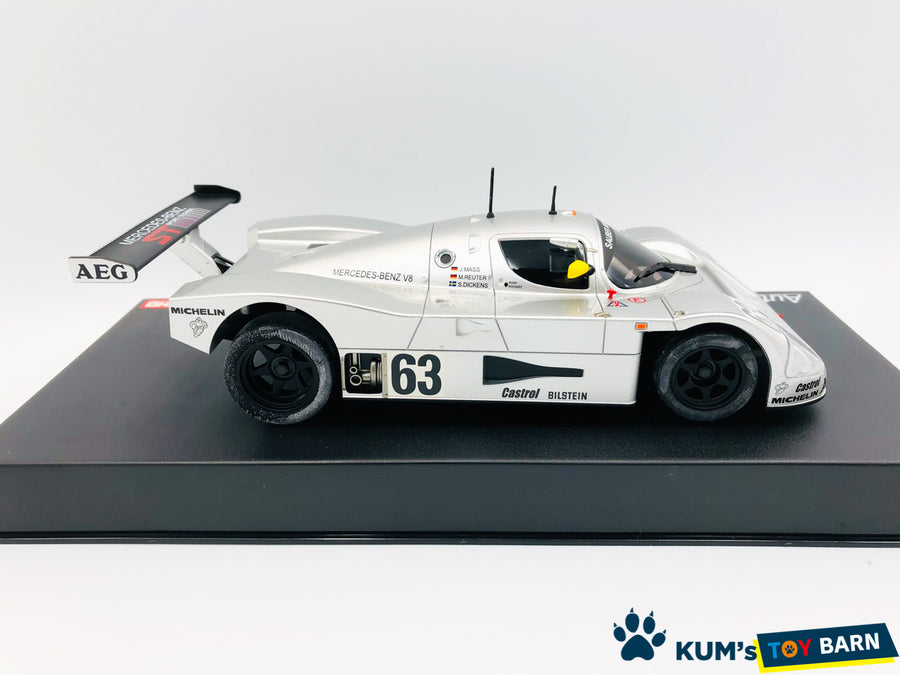 Kyosho Mini-z Body ASC Sauber-Mercedes Gruppe-C-Rennsportwagen C9,Nr.63,LM 1989 MZP343S